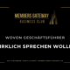 Schwarz-goldenes Beitragsbild „Wovon Geschäftsführer wirklich sprechen wollen", Kategorie Perspektiven, Members Gateway Business Club