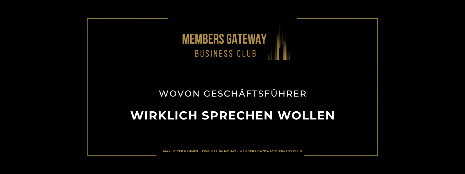 1 titelbild mit schwarzen hintergrund und Members gatway logo